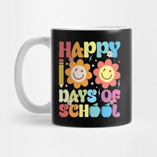 Happy 100 Days Of School Retro Groovy Teacher Student Mug